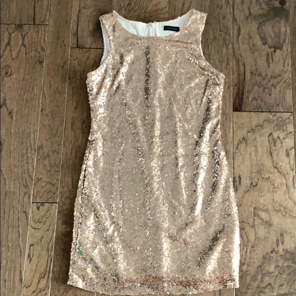 Boutique Gold Sequin Dress